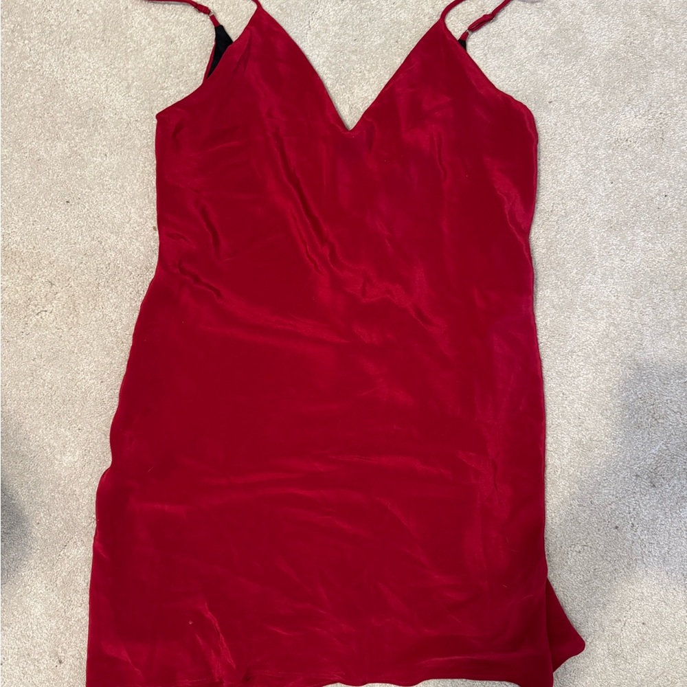 Elegant Red Mini Dress